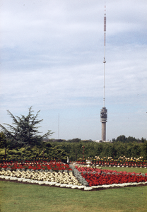 845696 Gezicht op de tuin van een huis in de omgeving van de Lekdijk Oost te IJsselstein, vermoedelijk genaamd de ...